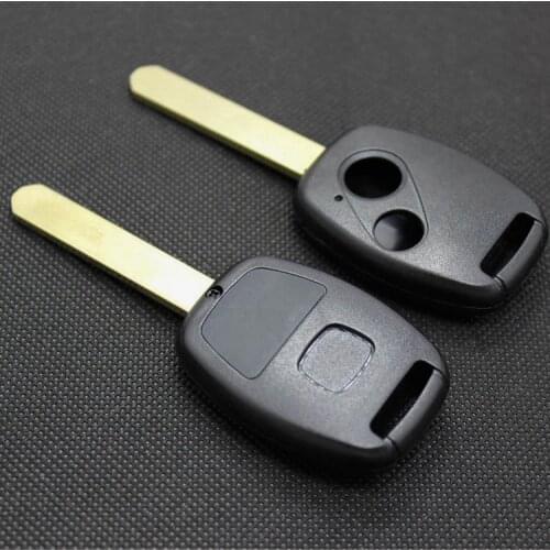 PINECONE for HONDA 2 Buttons Keys Replacement Uncut Brass Blade Modified Remote Blank ABS Key Shell 1Pc