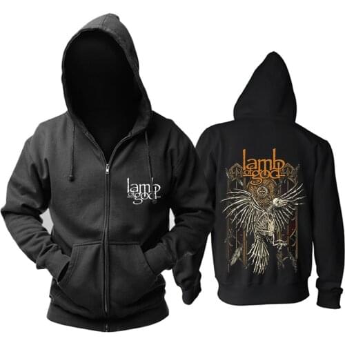 27 design Lamb Of God sudadera Sweatshirt Rock Hoodies winter jacket Outerwear heavy metal skull bird fleece streetwear
