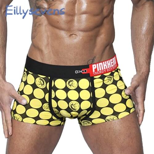 Classic Lattice Mens Underpants Man For Family Sexy Boxers Low Waist Sexy Breathable Underwear Cotton Comfortable Panties