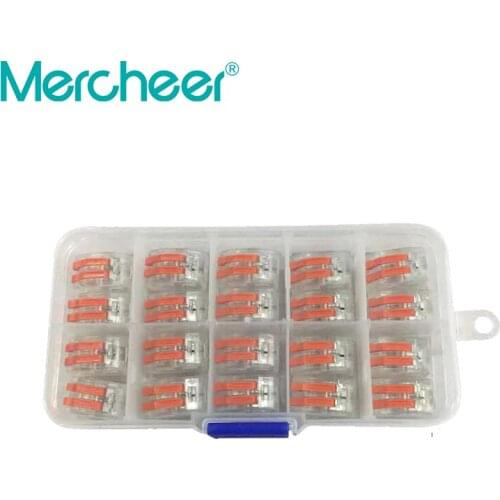 Boxed 20pcs transparent PCT-212 multi-function wire connector home building wiring terminal