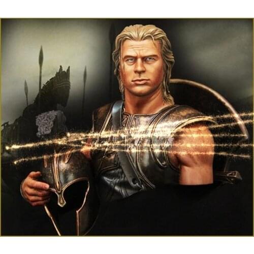 1/10 Resin Soldier Character Pete Trojans Horse Achilles Bust Model Kit Unpainted DD42