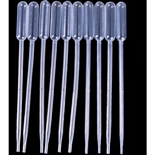 100PCS 0.5ML Laboratory Pipette Plastic Disposable Graduated Container Liquid Dropper Equipment Straw