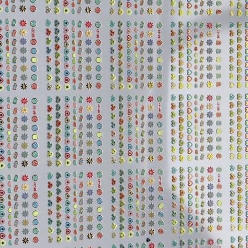 2020Colorful (Geometry/Flower/Snowflake) CartonTransfer Stickers 15/24/30PCS 3D Design Nail Decal For Nail Art Decorations Decal