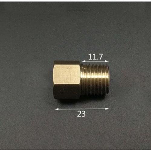 DN8 1/4" BSPP Female Turn M14x1.5mm Male Brass Connection Bushing Adapter Reducer Pipe Fitting Coupler