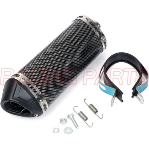 125cc-160cc Dirt Pit Bike MX motorcycle 38mm exhaust muffler refires carbon fiber quiet exhaust pipe silencedr back-end