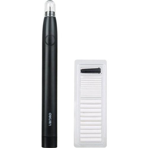 Deli Pencil Drawing Mechanical Electric Eraser Cute Kneaded Erasers for Kids School Office Supplies Rubber Pencil Eraser Refill