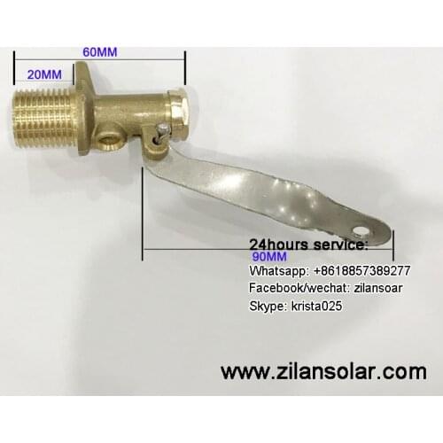 1/2" assistant tank brass switch valve with twisted arm
