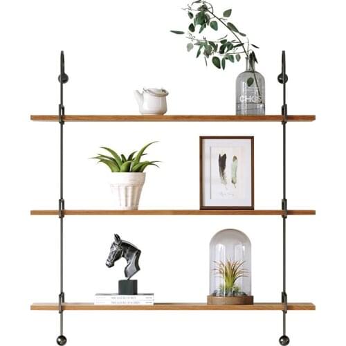 Nordic fashion metal multi-layer bookshelf multi-functional kitchen storage rack simple practical wall mounted decoration shelf