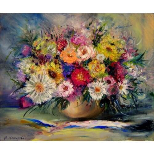 New Embroidery Counted Cross Stitch Kits Needlework Crafts 14 ct DMC DIY Arts Handmade Decor -flowers in vase 2