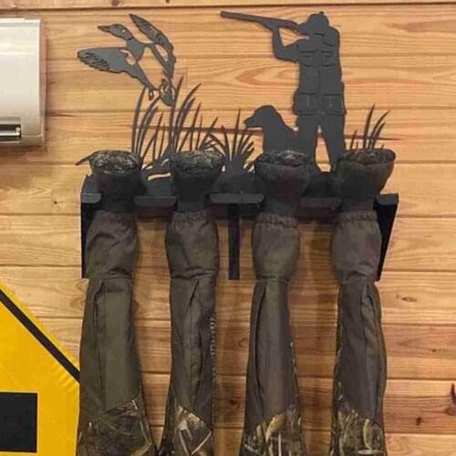 40*30CM Waders Rack & Gun Rack & Key Holder Fathers Day Gift For Hunters Metal Boot Storage Rack Household Boot Holder Storage