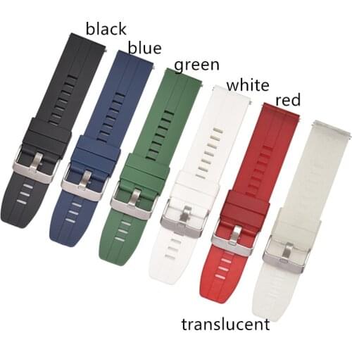 22mm Quick Release Rubber Watch Band Strap for Huawei GT for Samsung Galaxy watch Active 22mm Gear S3 Frontier Watchband