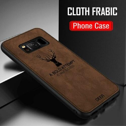 Luxury Cloth Frabic Deer Phone Cases For Samsung Galaxy M20 S10E S10 S8 S9 Plus A8 Plus A9 A7 2018 Note 9 8 Cover Coque