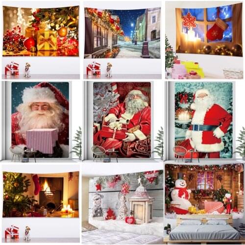 Christmas tree tapestries, home Art Deco tapestries, bohemian decorative hippies, Christmas bedroom tapestries mattresses