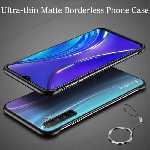 Slim Ultra Thin Matte Frameless Phone Case For OPPO Reno 5 Pro Plus Reno 4SE ACE2 Hard PC Protective Cover For Realme XT X2 Pro