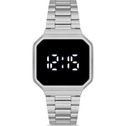 Veva Silver Men's Electronic Watch
