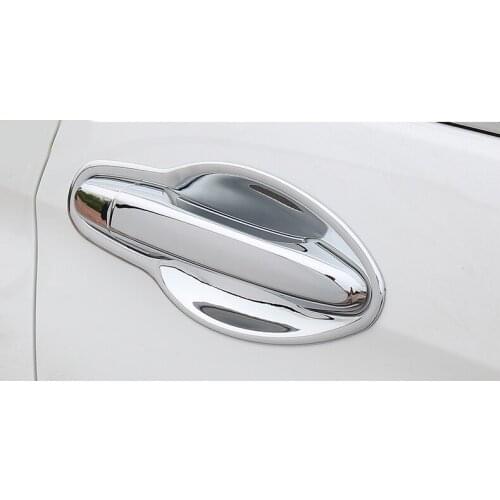 Exterior For Honda CR-V CRV 2013-2016 ABS Chrome Side Door Handle Cover Trims With / without Smart Key Hole