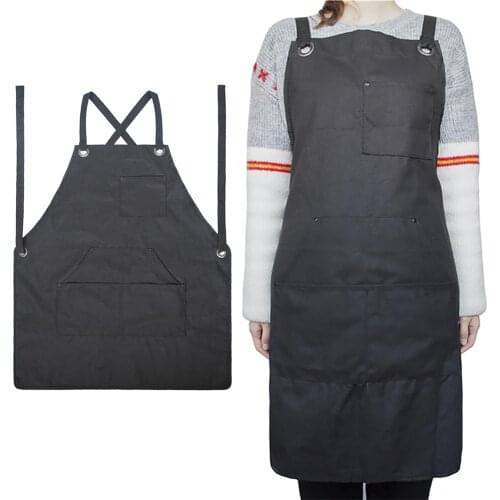 Waxed Canvas Work Apron Tool Adjustable Durable Woodworker Carpenter Mechanics