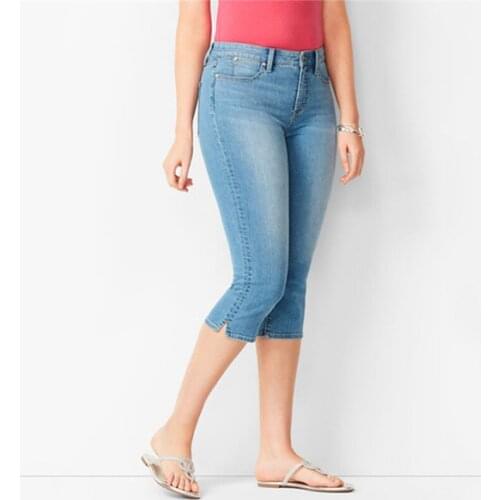 Женские укороченные джинсы Y·W·Q China At AliExpress