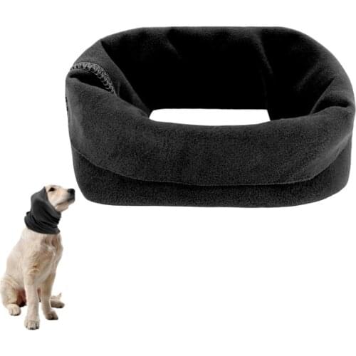 Y5GB Dog Snood Dog Neck and Ears Warmer to Calms Comforts and Protect Pets Winter Knit Scarf Machine Washable 3 Sizes