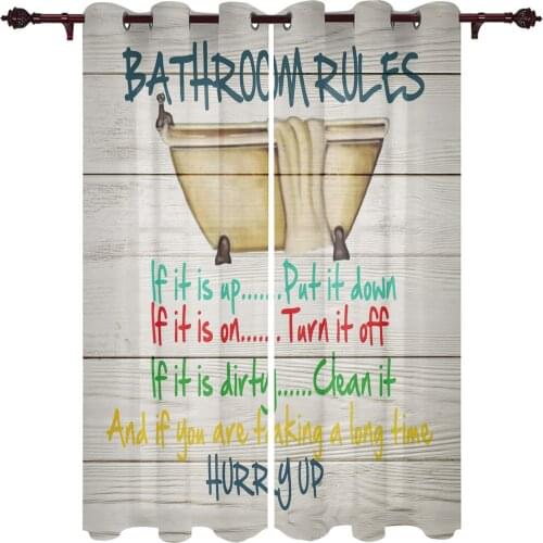 Living Room Curtains Wood Grain Bathroom Rules Modern Home Decor Bathroom Kitchen Bedroom Balcony Floor Valance Curtains