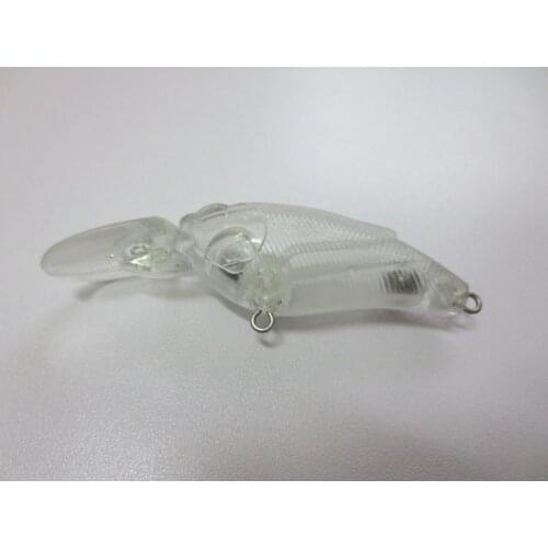 1pcs Unpainted Crankbait Fishing Blank Lure Body 3 Inch 1/4 OZ Blank lures JS#8147