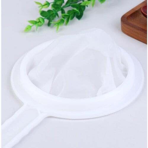 1 X Durable Nylon Super Fine Colander Sieve Strainer Colander With Handle For Honey Juice Tea Soymilk Coffee Filter