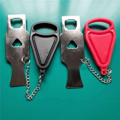 10pcs Portable Hotel Door Lock Locks Self-Defense Door Stop Travel Travel Accommodation Door Stopper Door Lock Security Home