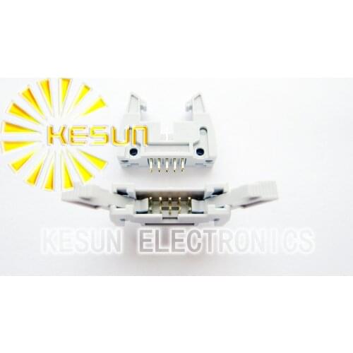 100PCS/LOT Full Gold 3U DC2-10P 2.54mm Straight Male Box Header With Ear High quality