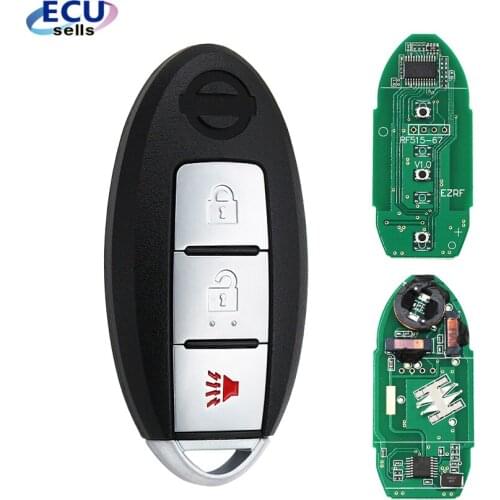 3 Buttons 315MHz with ID46 Chip 2+1 Buttons Keyless Entry Smart Remote Key Fob for Nissan New VERSA MICRA KYDZ