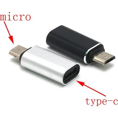 50pcs Type-c to Micro USB Android Phone Cable Type C Adapter Fast Charger Data Converter for Xiaomi Huawei Letv Sumsang Cable