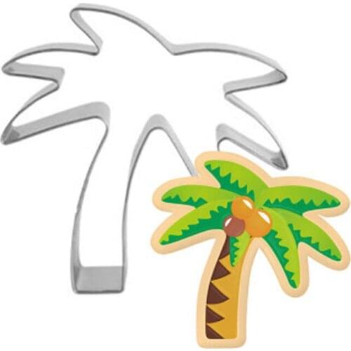 ANGRLY Coconut trees Cake Mould Stainless Steel Fondant Cookie Cutters Cake Decorating Tools Kitchen Accessories