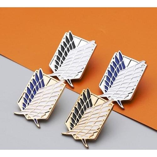 Anime Attacking Giant Badge Shigeki No Kyo Regiment Legions Badge Jewelry Metal Clothing Accessories Collection Decoration