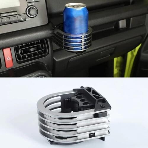 Car Aluminum Alloy Water Cup Holder Drink Cup Holder Bracket for Suzuki Jimny JB64 Sierra JB74W 2019 2020 2021