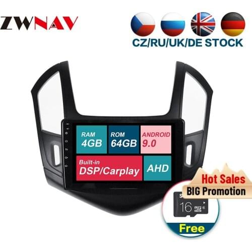 Gps Navi 4GB RAM Android 9.0 Car Multimedia player For Chevrolet CRUZE 2012 2013 2014 2015 Radio Audio stereo head unit free map