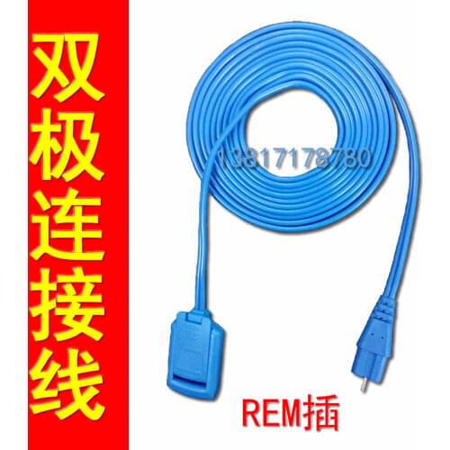 Abdominal muscle circuit bipolar high frequency surgical electrocautery connection REM plug negative plate connection cable
