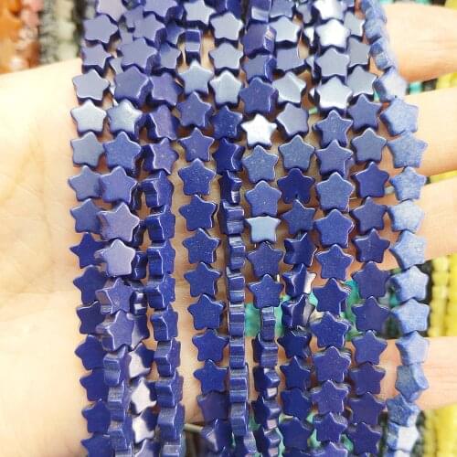 Natural Stone Crystal Aventurine Beaded Women Jewelry Making 8mm Pentagram Star Loose Beads for DIY Bracelet Necklace Parts 15