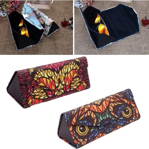 Unisex Fashion Men Women Glasses Case Protective Sunglasses Box Accessories Reading Eyeglasses Bag Student Folding Glasses Case