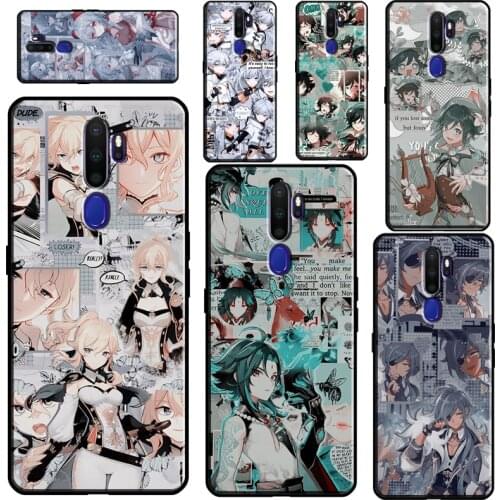Genshin Impact Aesthetics Case For OPPO A5 A9 A31 A53 2020 A52 A72 A15 A83 A1K A5S Reno 4 2 Z Find X2 X3 Pro Cover
