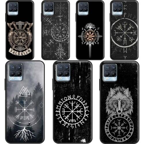 Viking Vegvisir Odin Nordic Case For OnePlus 9R 8T Nord 7 8 9 Pro Cover For Realme 8 Pro 7i GT Neo C3 C21 6 7 Q3 Pro