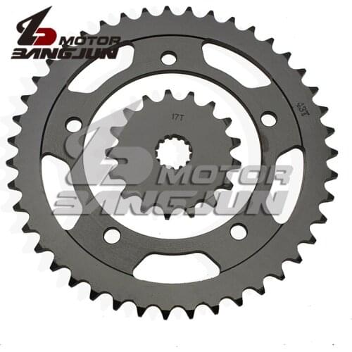 For SV1000S 2003-2007 GSXR1000 2001-2008 K5 K7 K8 Wheel Gear Motorcycle Front & Rear Sprocket Geartransmission