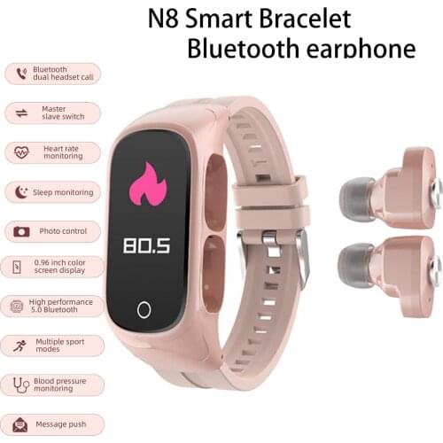 Smart Watch Heart Rate and Blood Pressure Monitoring Fitness Tracker Bracelet Women Men Compatible Bluetooth Call with TWS