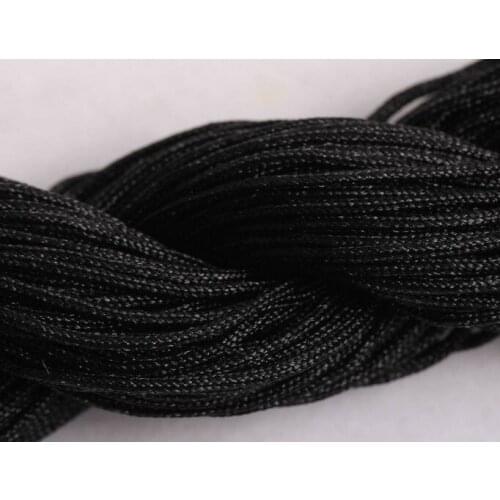 Gd2lesale DIY Best 1600 yards Each 150M/160yards/lot Black String Nylon Cord Rope for Hot crystal Bracelet