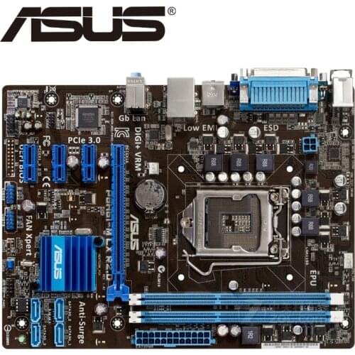 Asus P8H61-M LX R2.0 Desktop Motherboard H61 Socket LGA 1155 i3 i5 i7 DDR3 16G uATX UEFI BIOS Original Used Mainboard On Sale