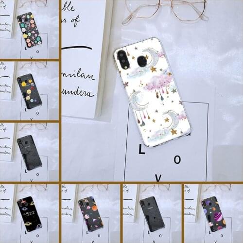 Cute SPace Star Astronaut Soft Silicone Phone Case For Samsung Galaxy M40 M30 M20 M10 Back Cover For Samsung M10 M20 M30 M40