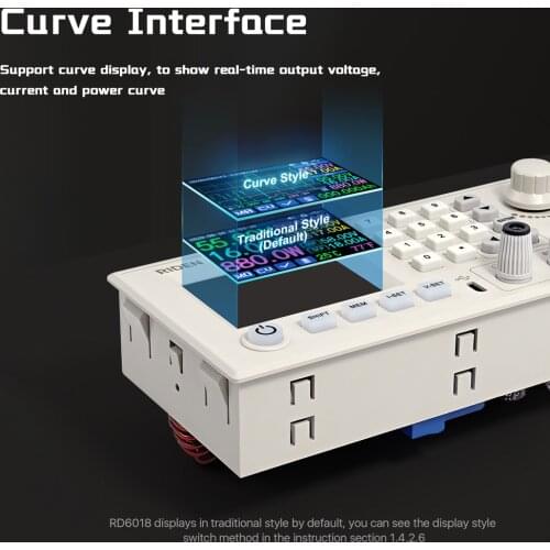RD6018 18A Constant-Voltage and Constant-Current Direct-current Power-Supply Module Keypad PC Software Control Voltmeter
