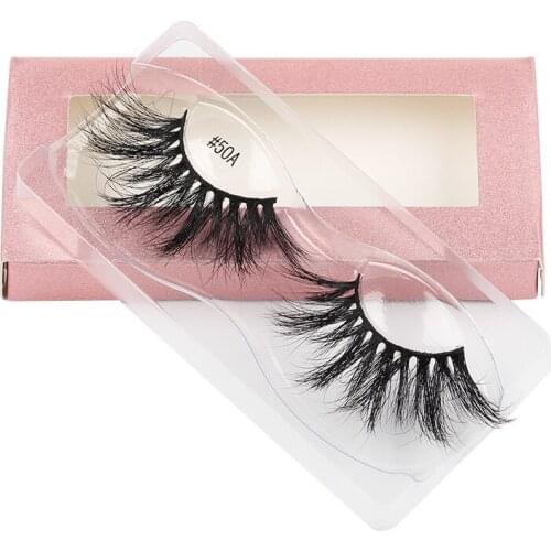 A Pair 3D Mink False Eyelashes Handmade Thick 3D Real Mink Fake Eyelashes Lashes Extension Wholesale Mink Eyelashes