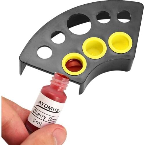 8 Holes Plastic Fan Shaped Tattoo Ink Cup Holder Stand Tattoo Pigment Cup Rack Skin Holder Container Tatto Accessories