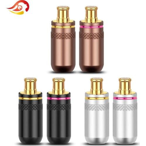 QYFANG Gold Plated Copper Earphone A2DC Plug Audio Jack Wire Connector Metal Adapter For CKS1100 LS400 E50 E70 HiFi Headphone