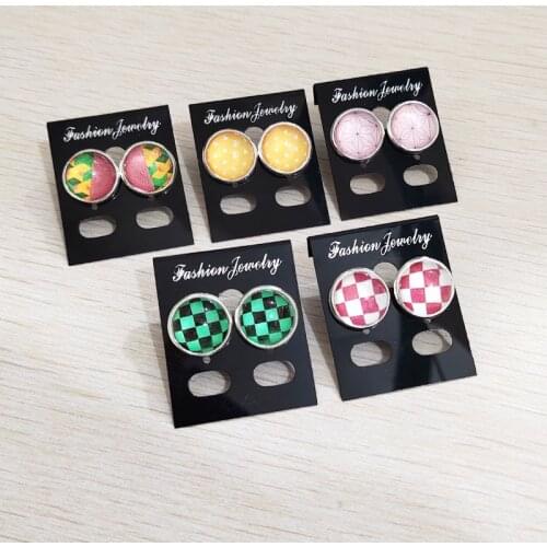 2020 new Demon Slayer Earrings Kimetsu no Yaiba Kamado Nezuko Tanjirou Ear Stud Clip Ghost Blade Eardrop Jewelry