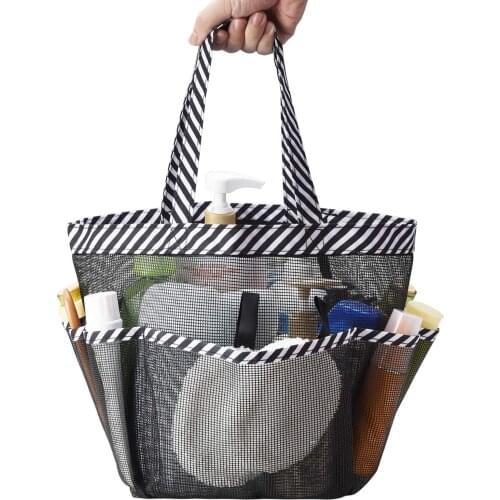 Mesh Shower Caddy For College Dorm Room Essentials, Hanging Portable Tote Bag Toiletry For Bathroom Accessories
